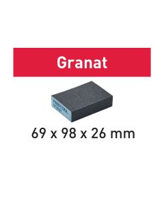 Set à 6 stuks schuurblokken 69x98x26mm - K120, fabr. Festool - type Granat I 201082
