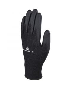 Set handschoenen polyester zwart - maat 11, fabr. Deltaplus - type VE702PN